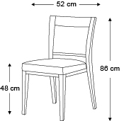 chaise-logica-sans-accoudoirs-dimensions